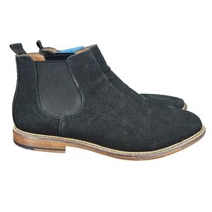 Madden Chelsea Boots Mens 9 Black Leather‎ Graye Ankle Pull On Casual Shoes